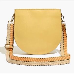 Madewell crossbody (yellow leather) with straps. NWOT. Beautiful bag!